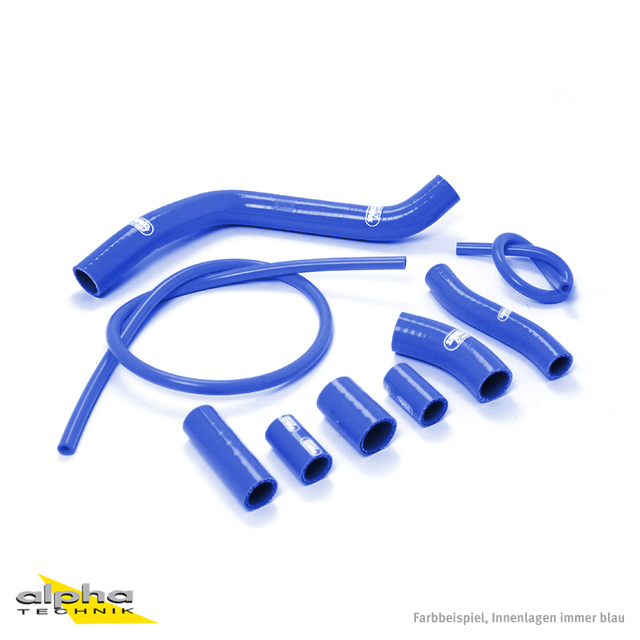 SAMCO SPORT Silicone Hose Kit, blue, for KTM 950 Super Enduro R 950 Supermoto Model Year 2006-2009