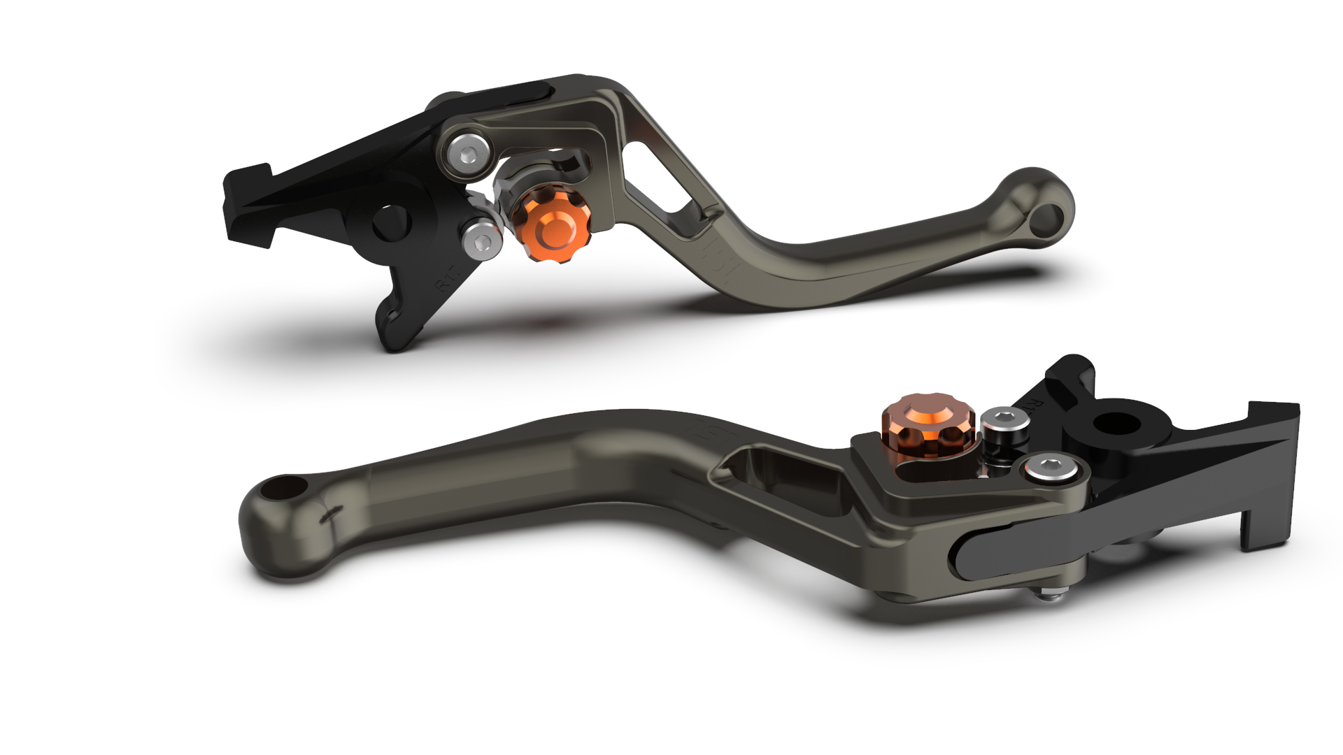 LSL BOW R82 Brake Lever, short, anthracite/orange