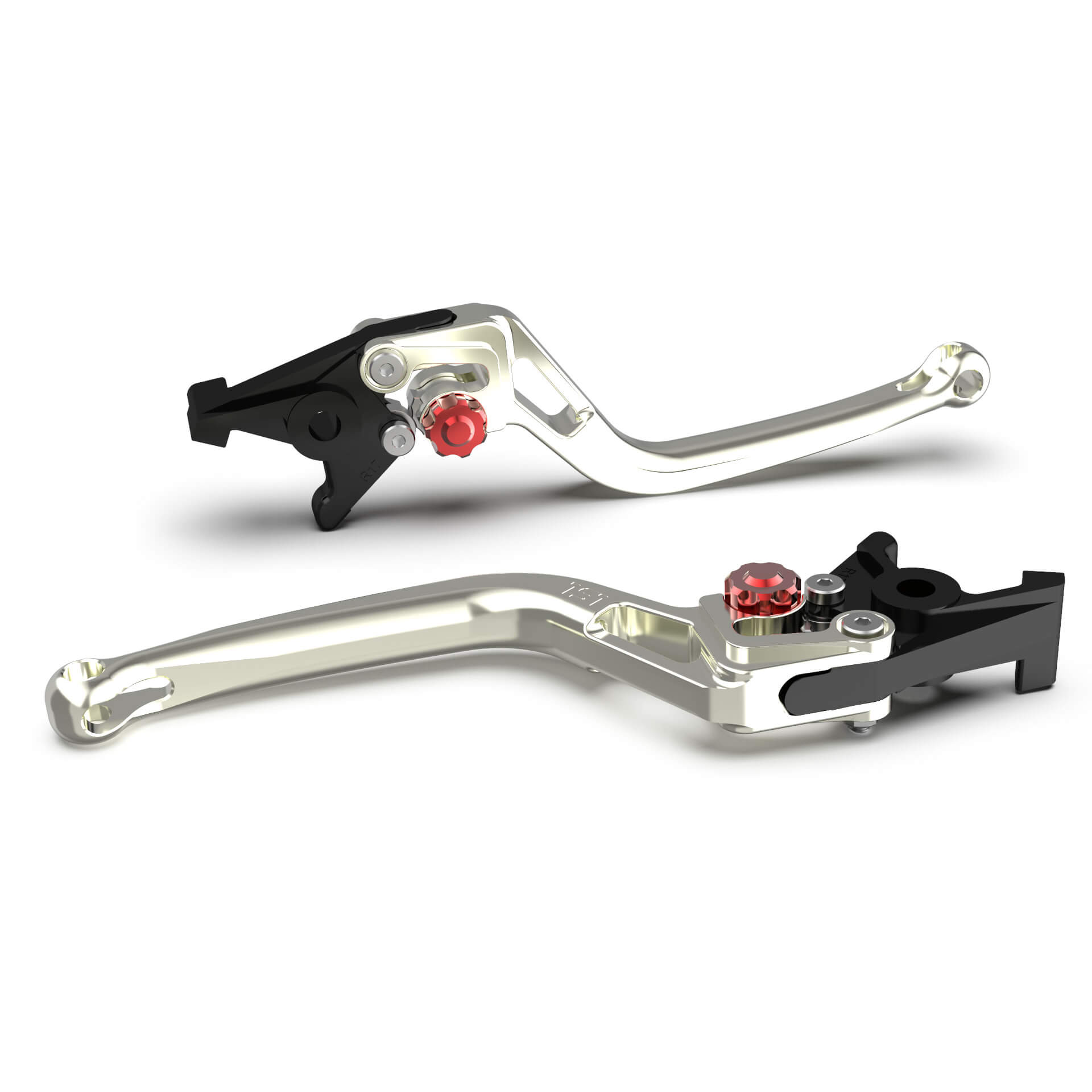 LSL clutch lever BOW L19, silver/red