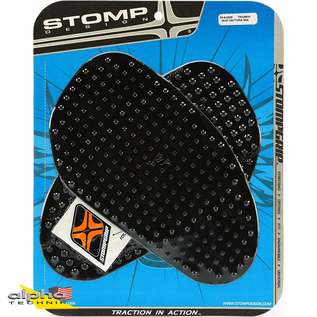 Stompgrip black, Volcano, for Triumph Daytona 650, 2005-06