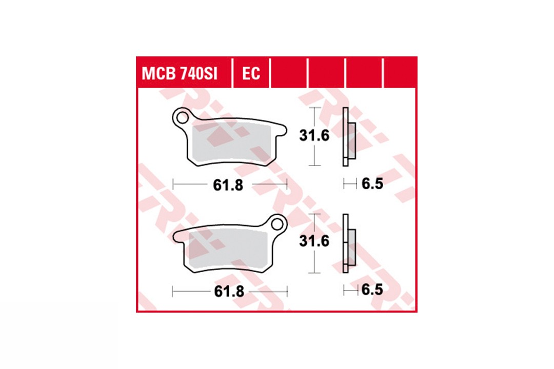 TRW brake padsatz MCB740EC