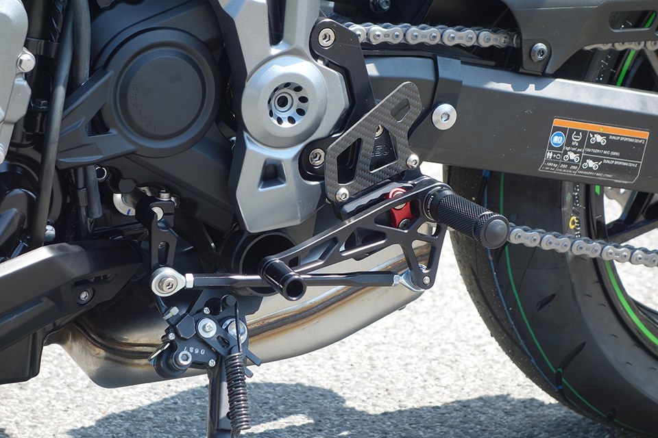 LSL 2Slide Rearsets for Kawasaki Z900, 2017-2019, black-red