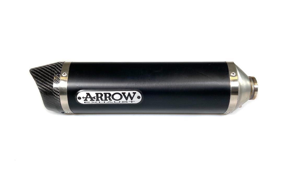 ARROW THUNDER Exhaust for KTM Duke 125 / Duke 200 2011-2016, black aluminium (Only with ARROW Link Pipe)