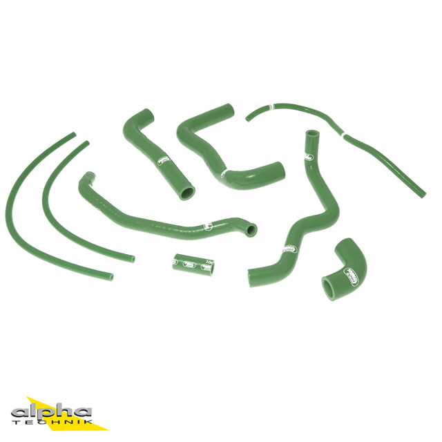 SAMCO SPORT Silicone Hose Kit B.R. Green for Aprilia RSV1000R Tuono 1000R Factory Model Year 2004-2010