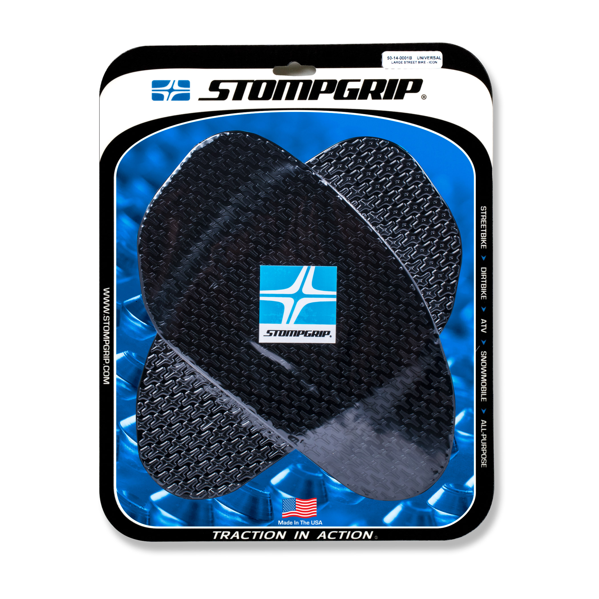Stompgrip Universal Large Black Traction Pads