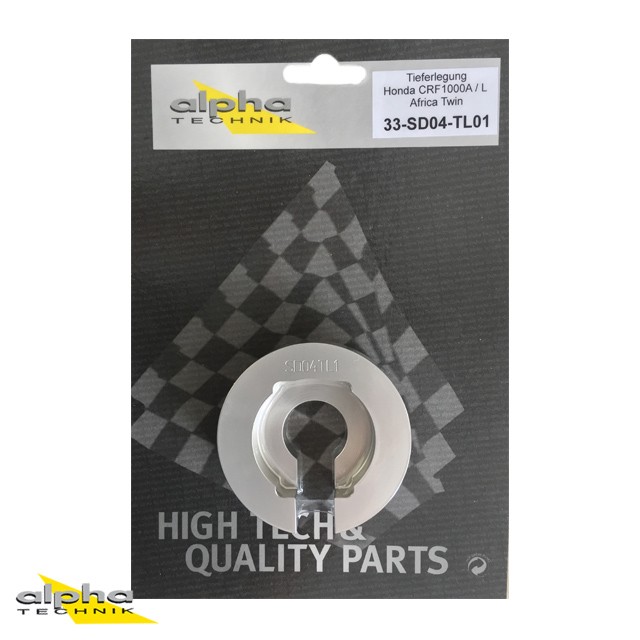 alpha Technik Lowering Kit 25mm for Honda CRF1000L Africa Twin; Type SD04; Model Year 2015-