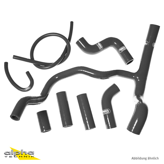 SAMCO SPORT Silicone Hose Kit, Classic Matt Black, for Aprilia Tuono V4 (R / RR / Factory), 2011-2025