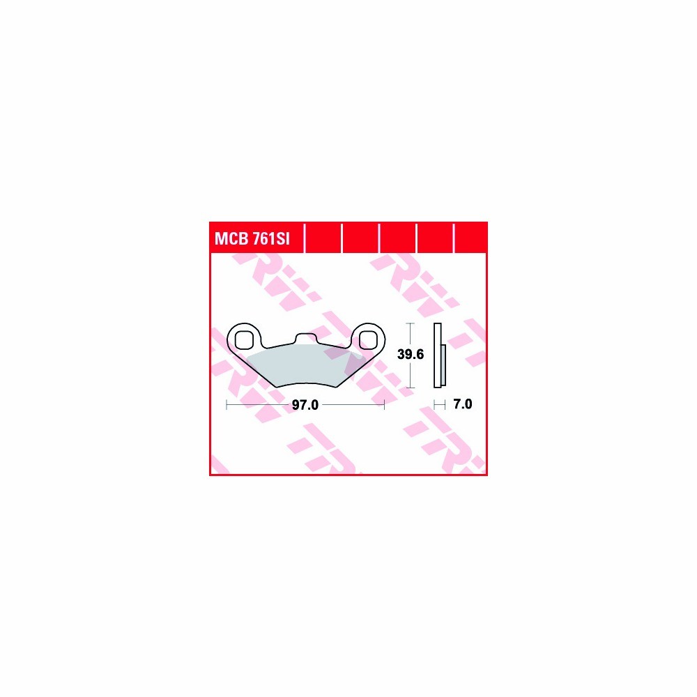 TRW Brake Pad Set Sinter Offroad MCB761SI