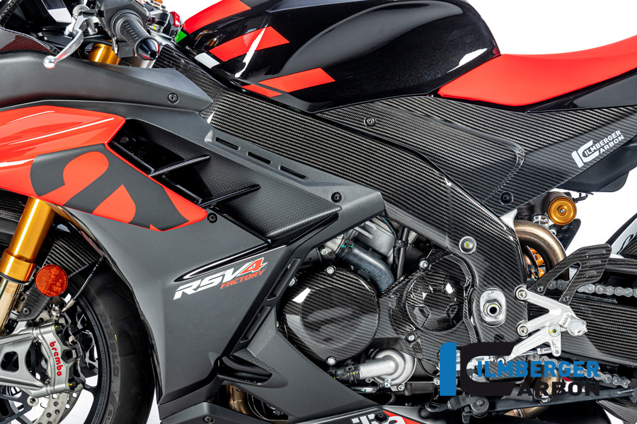 Ilmberger Carbon frame cover, glossy, for Aprilia RSV4 2021-
