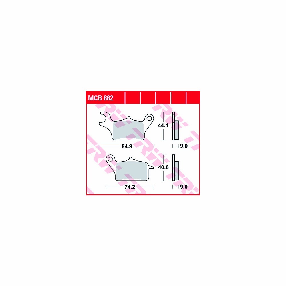 TRW brake pad set Allround MCB882 front