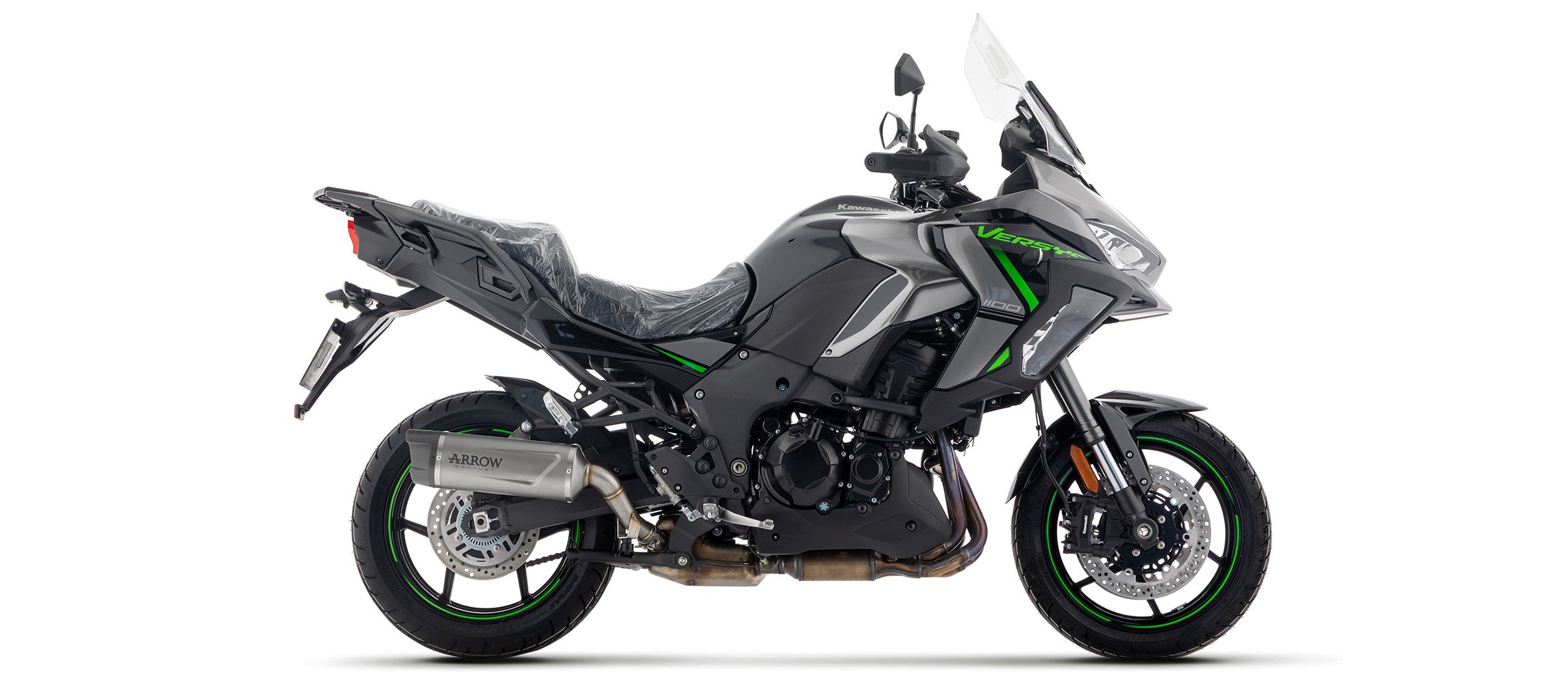 ARROW Exhaust INDY RACE EVO Titanium for Kawasaki Versys 1100 Model Year 2025-