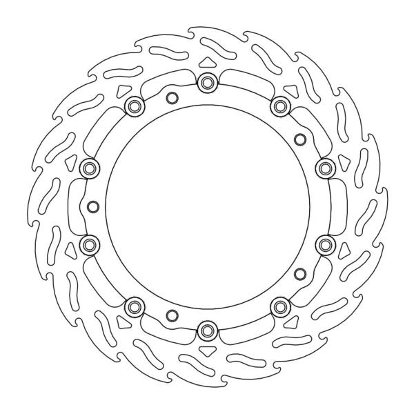 MOTO MASTER brake disc fronte right side R/S for BMW R nineT Model Year 2014-