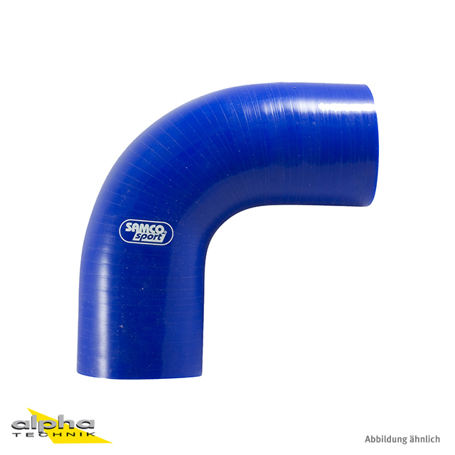 Samco Silicone Hose 90-Degree Standard Bend, Blue