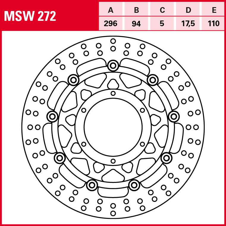 TRW brake disc All-round floating MSW272