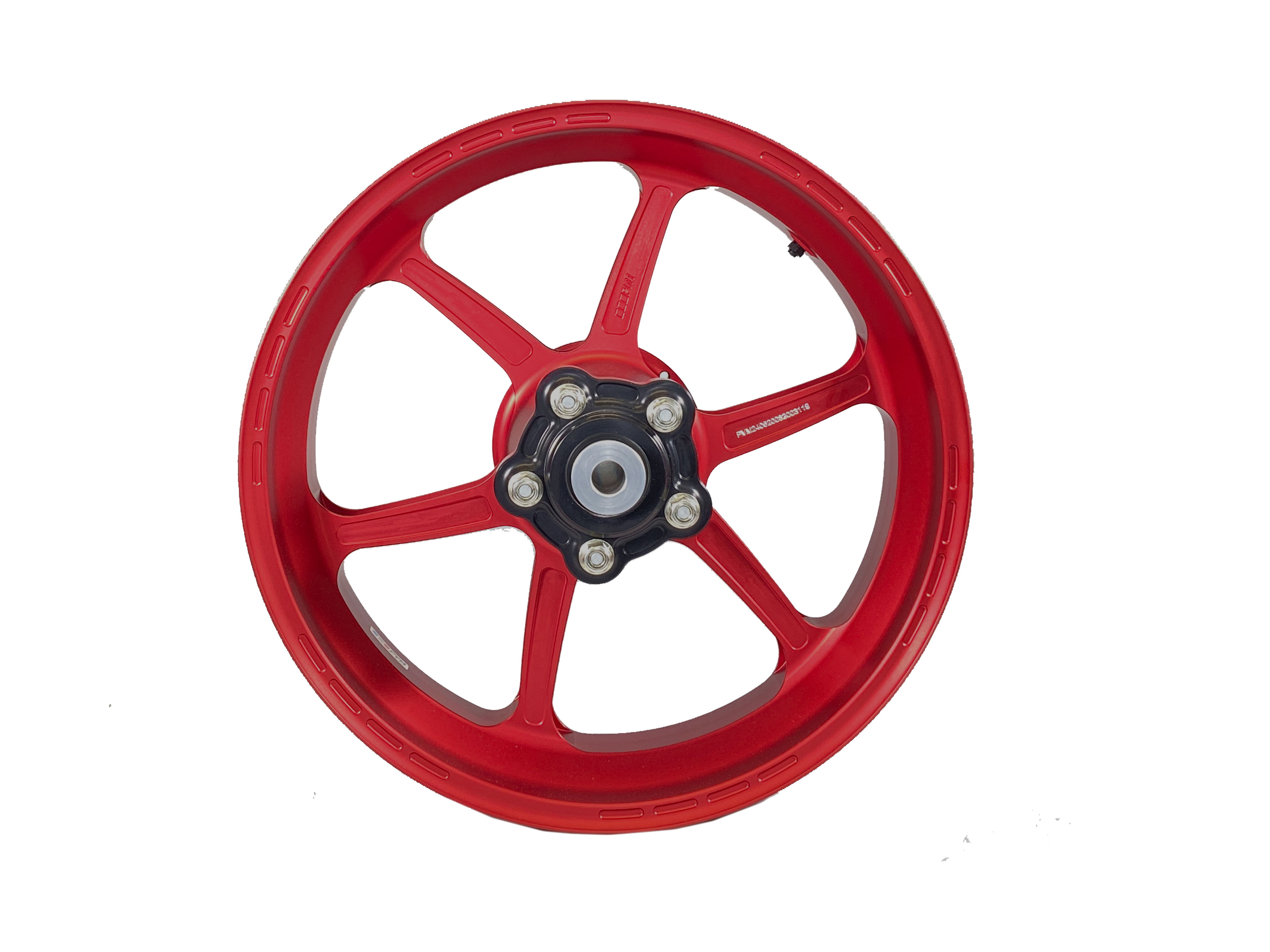 PVM 3V Conversion Kit 17 Inch Aluminium Forged Wheels Matte Red for Honda Africa Twin CRF1100 from 2020-