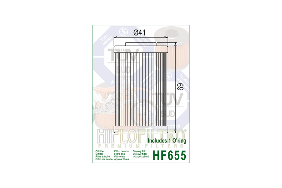 HIFLO oil filter HF655 for various Husaberg / KTM models