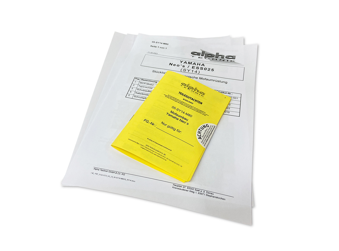 Moped Restriction Kit for Yamaha NEOs, Type SY14, from Model Year 2023