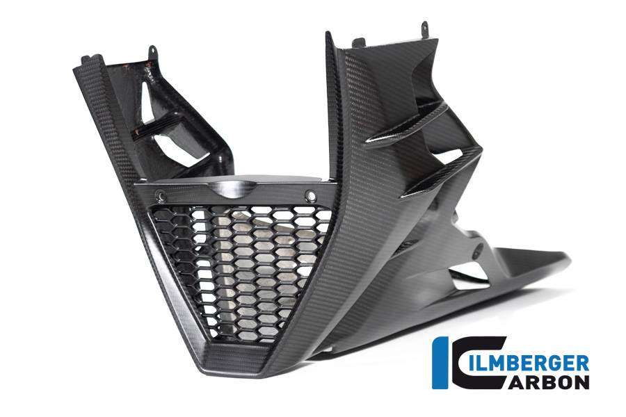 Ilmberger Carbon Belly Pan, complete long gloss version, for Aprilia Tuono V4 2021-