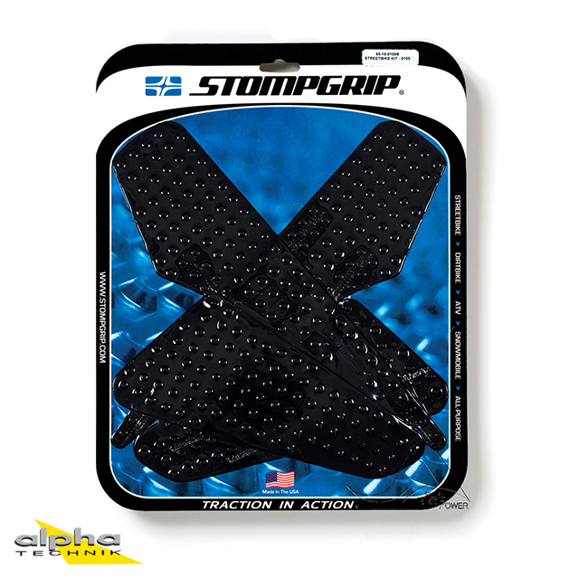 Stompgrip black, Volcano, for Kawasaki Versys 1000, 2015-2019
