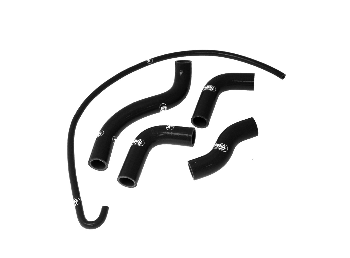 SAMCO SPORT Silicone Hose Kit black for Kawasaki Z750 Model Year 2004-2006