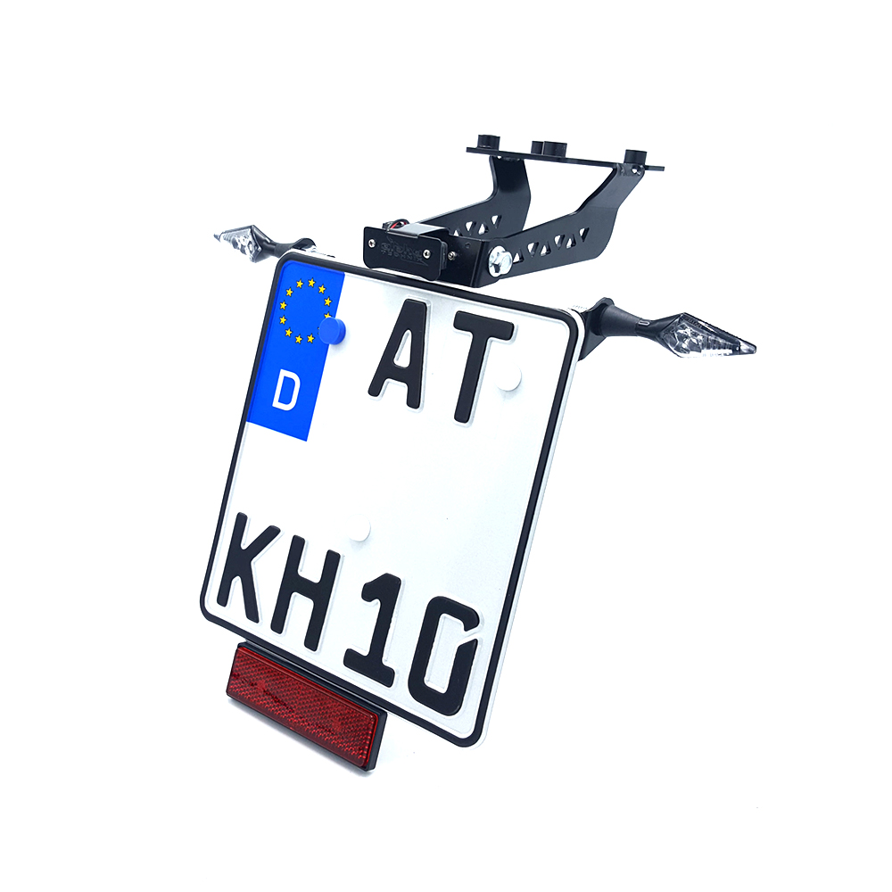 alpha Technik License Plate Holder Kawasaki Z900 ABS; Type ZR900B; Model Year 2017-