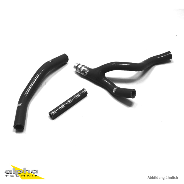 SAMCO SPORT Silicone Hose Kit, Black, for Yamaha WR250F YZ250FX Model Year 2015-2019