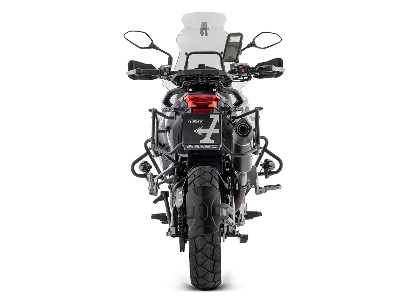 ARROW INDY RACE EVO Aluminium DARK Exhaust for Benelli TRK 502 X Model Year 2021-