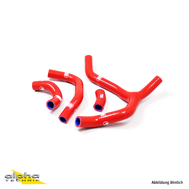 SAMCO SPORT Silicone Hose Kit Y-piece - Race Design red for Honda CRF450R model year 2013-2014