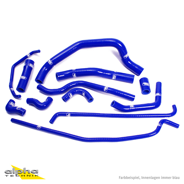 SAMCO SPORT Silicone Hose Kit, blue, for Yamaha YZF1000R1 model year 2007-2008