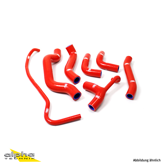SAMCO SPORT Silicone Hose Kit red for Ducati Monster 821S EURO 3 Monster 1200S R EURO 3 Model Year 2014-2016