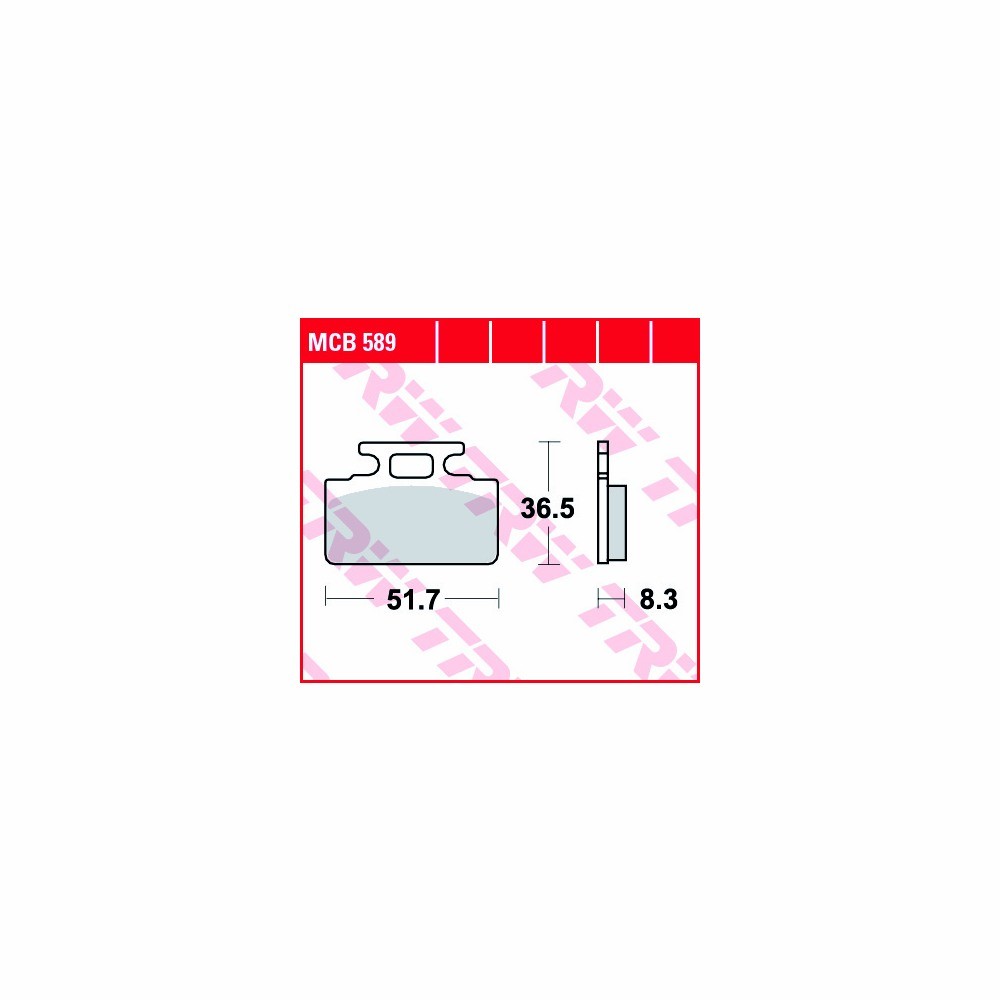 TRW Brake Pad Set All-round MCB589