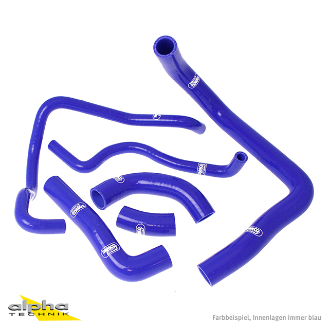 SAMCO SPORT Silicone Hose Kit blue for Kawasaki ZX10R Model Year 2008-2010