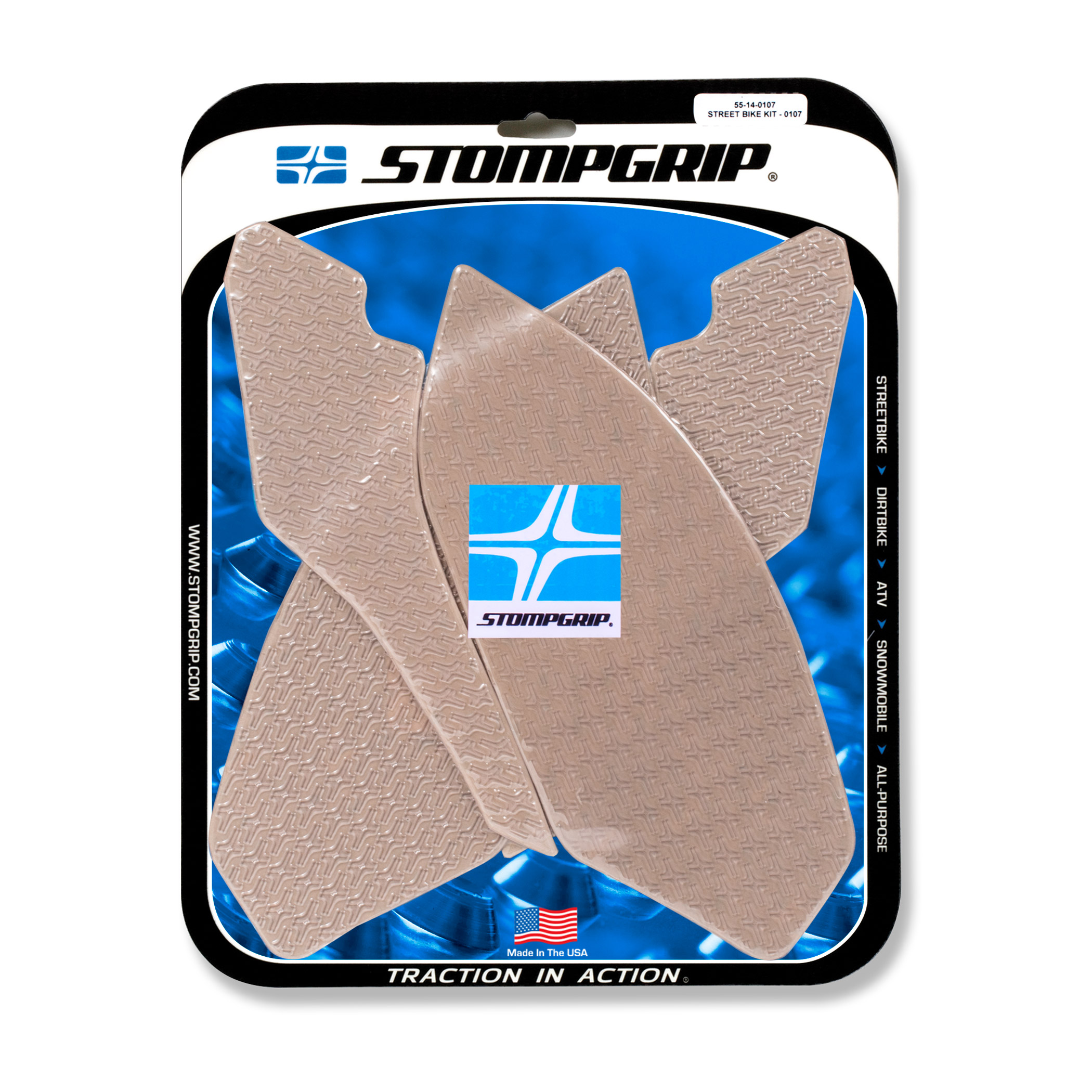 Stompgrip Traction Pads clear, for BMW HP4 Race, 2018-2019, S1000R, 2014-2020, S1000RR, 2015-2019
