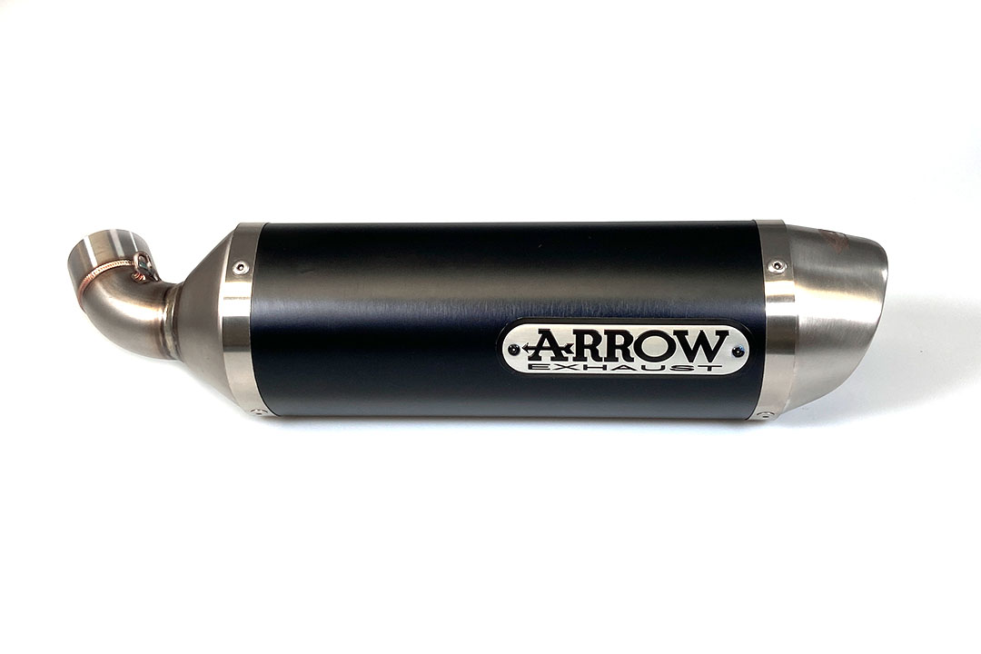 ARROW DARK STREET THUNDER Black Aluminium Exhaust for Ducati Monster 696 / 796 / 1100 2008-2014