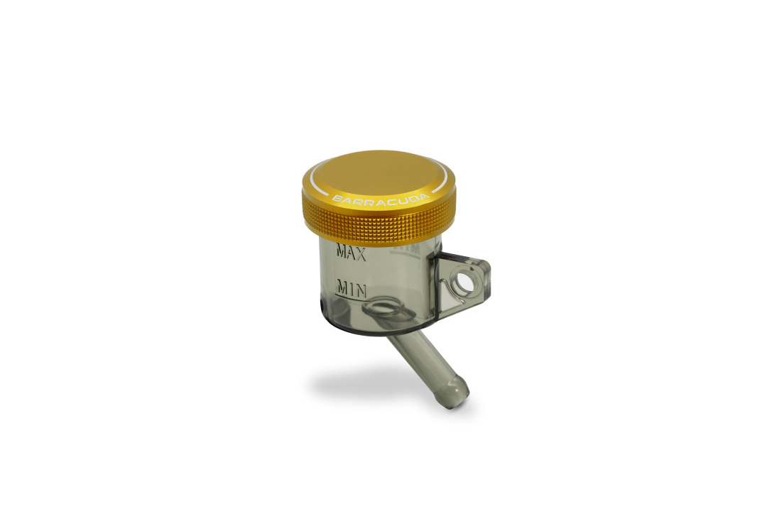 Barracuda Universal balance tank with golden aluminium cap, 30mm diameter