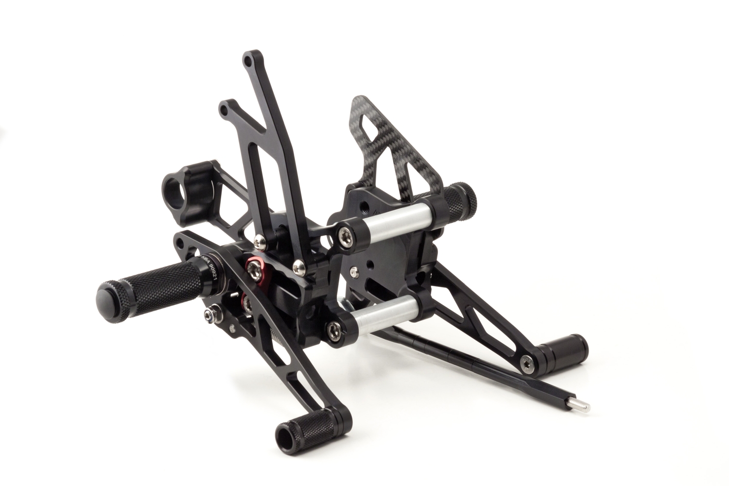 LSL 2Slide Rearset for Aprilia RSV4 R, RC, 2011-2016, black-red, without street approval