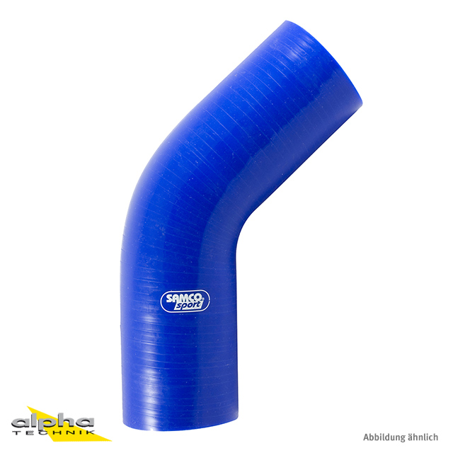 Samco Silicone Hose 45 Degree Standard Bend Blue