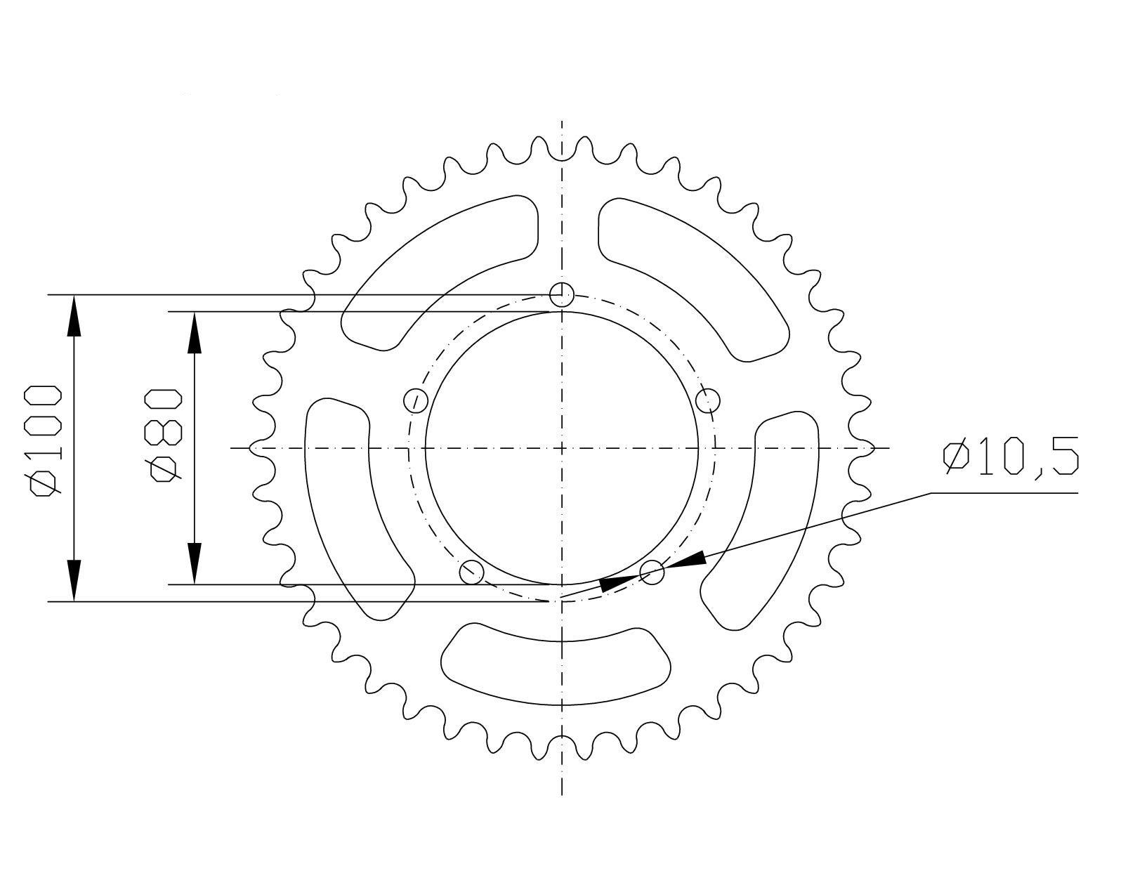rear sprocket Aluminium, BMW Z-46