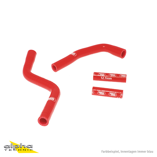 SAMCO SPORT Silicone Hose Kit red for Yamaha YZ125 Model Year 2002-2023