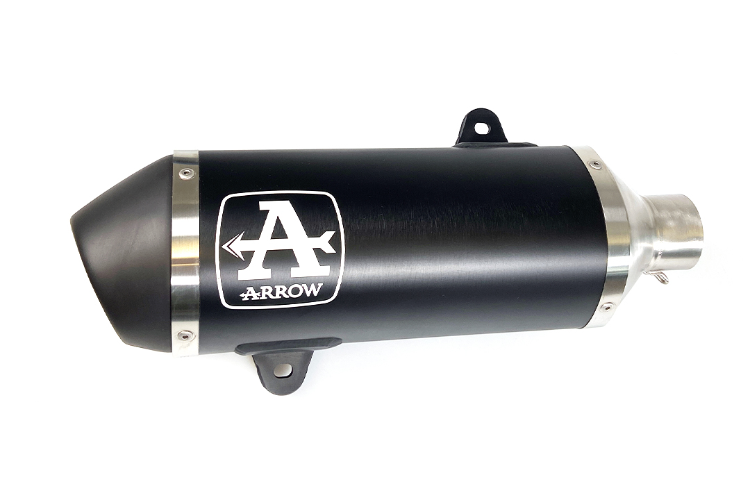 ARROW DARK URBAN Exhaust for Piaggio Medley 125/150 2016-, black aluminium (Only with ARROW manifold)