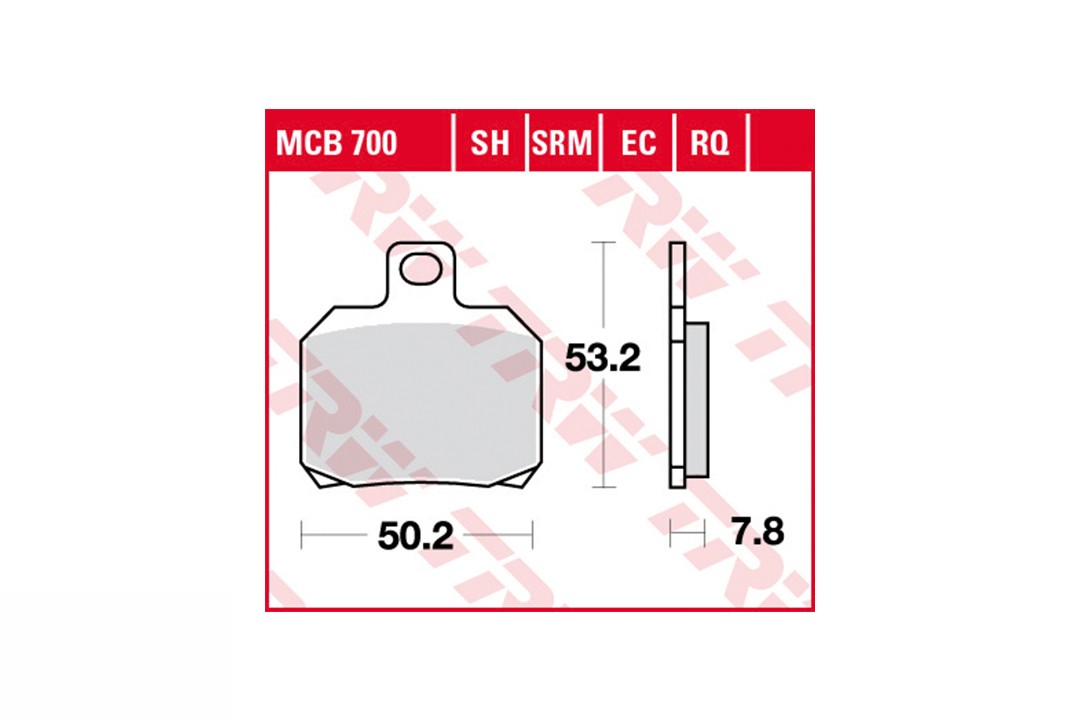 TRW Brake Pad Set MCB700EC