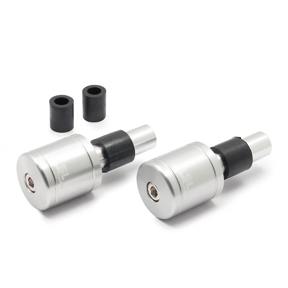 LSL handlebar Weights, Aluminium, Silver, with Logo, Ø14 & 18mm