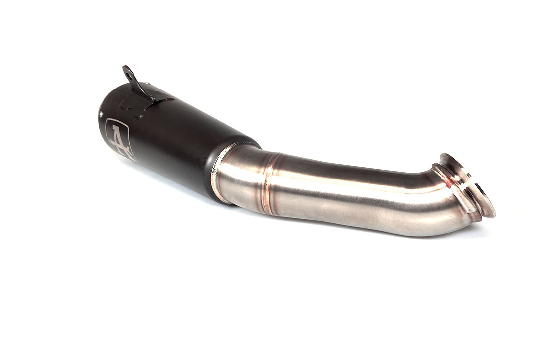 ARROW DARK PRO-RACE Exhaust for KTM 125RC / 390RC / 125 DUKE / 390 DUKE 2017-2020, black stainless steel