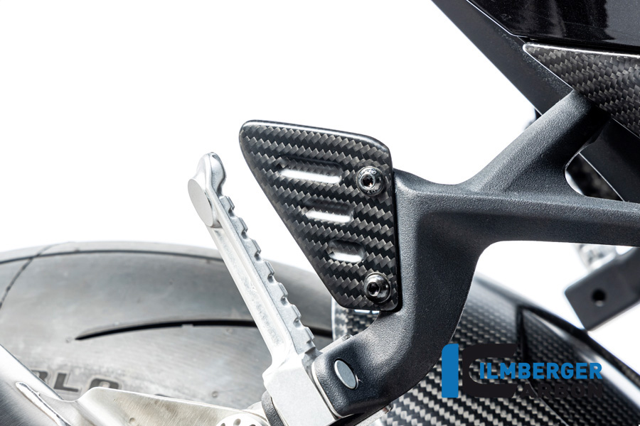 Ilmberger Carbon Pillion Heel Guard right side R/S Matt for Aprilia RSV4 / Tuono V4 2021-
