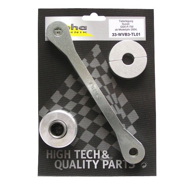 alpha Technik Lowering Kit 30mm for Suzuki GSXR750; Type WVB3; Model Year 2004-