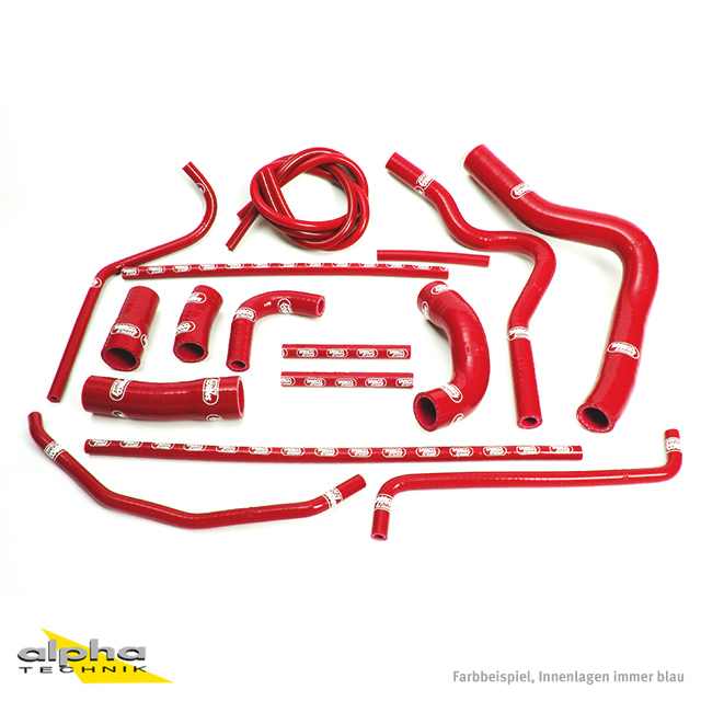 SAMCO SPORT Silicone Hose Kit red for Yamaha YZF1000R1 Model Year 2004-2006