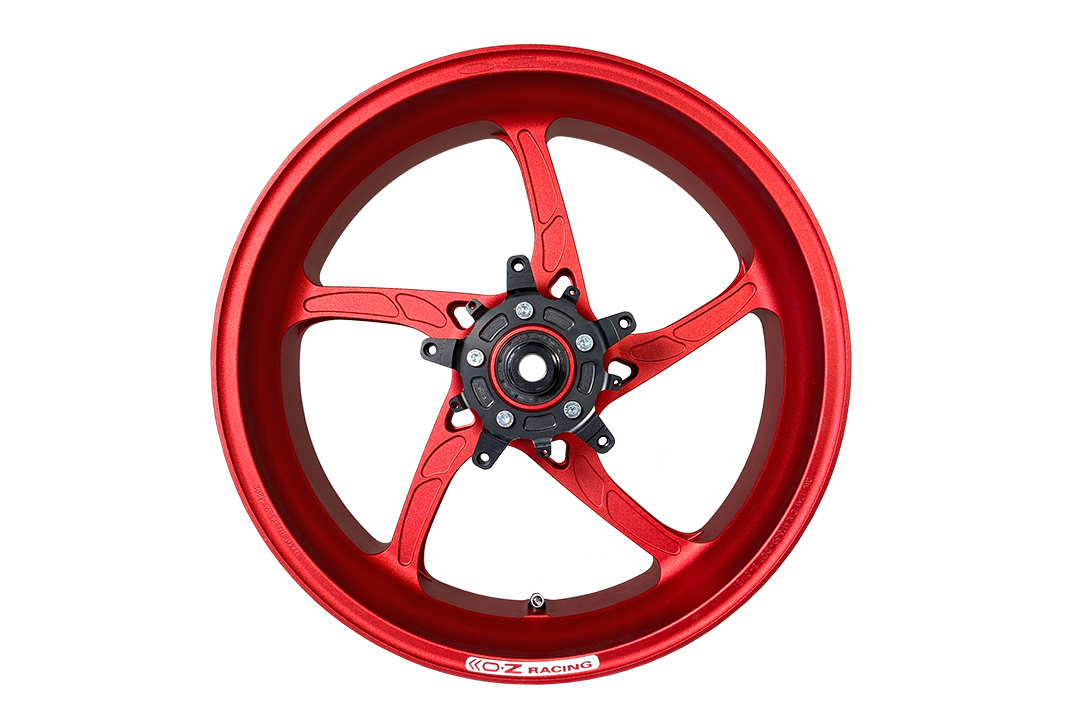 OZ Piega Conversion Kit 17" Aluminium Forged Wheels for Yamaha Tenere 700 from 2019 onwards matt red