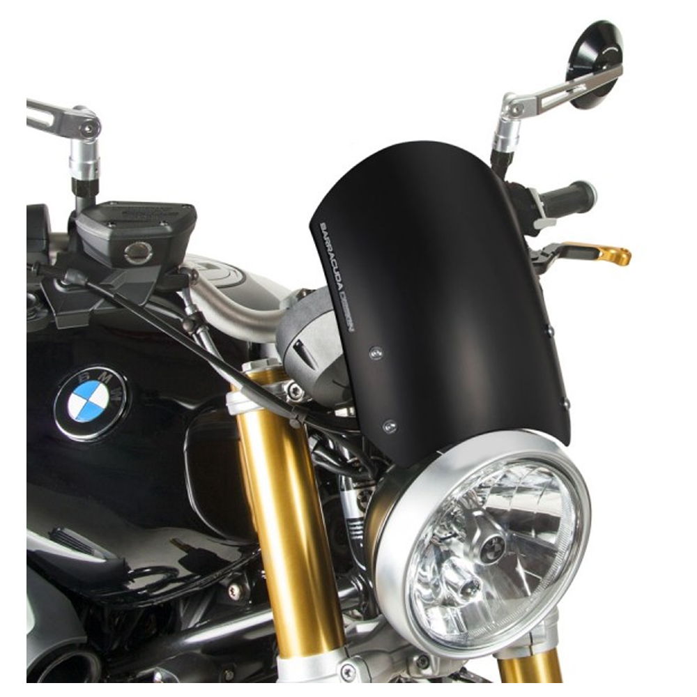 Barracuda Aerosport Aluminium Windscreen, Black, BMW RnineT 2014-2016