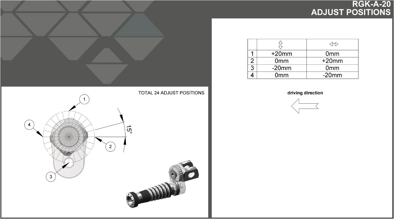 Gilles Tooling RGK2 Hanger, 20mm Offset, Black for Yamaha YZF-R1