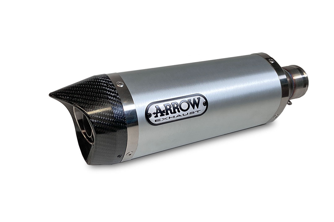 ARROW THUNDER Exhaust for Yamaha MT07 / Tracer 700 2014-2020, Aluminium with Carbon End Cap (Only with ARROW Header)